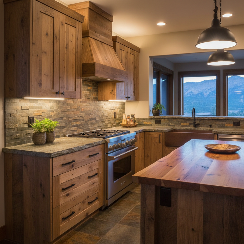 mountain modern kitchen under-cabinet lighting